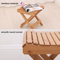 Repose-pieds pliant portable en bambou pour douche de bain rasage sauna et spa-siège de relaxation de la boutique de massage