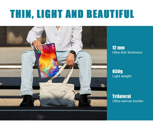 จอภาพ LED พกพาขนาด 14 นิ้ว ได้รับการรับรองคุณภาพ พร้อมลำโพง HDR พอร์ต USB-C คู่ รองรับการเชื่อมต่อแบบ Plug and Play ใช้งานร่วมกับแอปพลิเคชันมือถือ จอภาพเกมมิ่งความละเอียด FHD - Product Image 2