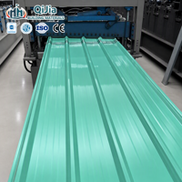 Tôle d'acier ondulée prépeinte recyclable, faible MOQ, livraison rapide, tôle de toiture en acier coloré, isolation, découpe en usine