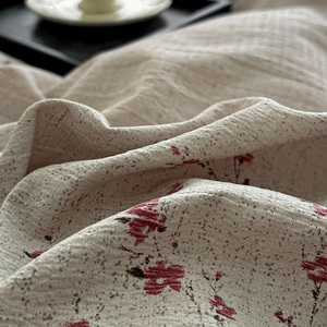 ชุดเครื่องนอนผ้าลินิน4ชิ้นแบบดั้งเดิมกระดุมแบบวินเทจผ้าลินินแบบดั้งเดิม - Product Image 4