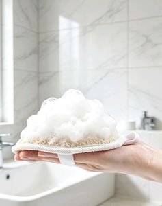 Toalla de Baño de Luffa Natural con Fibra Vegetal, Fácil de Espumar y Exfoliación Suave para Uso Diario - Product Image 5