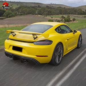 Ricambi <span class=keywords><strong>Auto</strong></span> metà fibra di carbonio GT4 stile diffusore posteriore per <span class=keywords><strong>Porsche</strong></span> Cayman <span class=keywords><strong>718</strong></span> - Product Image 4