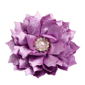 Diadema de flores de varias capas con centro de perlas, accesorios para el cabello para bodas, ropa, zapatos, sombreros y decoraciones. - Product Image 5