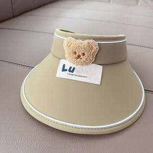 Visera de Sol Lu con Diseño de Oso Rosa, Ala Ancha, Protección Solar para Verano, Plegable - Product Image 2