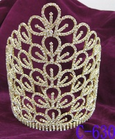 Couronnes de grande taille en argent personnalisé, 8 pouces, pas cher, tiare de spectacle, en solde, livraison gratuite