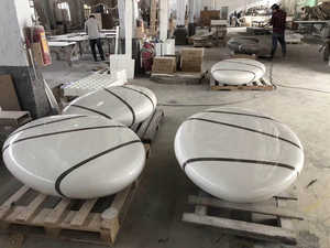 Fabricant Acrylique Surface Solide Design <span class=keywords><strong>Art</strong></span> Design pour Pots Bâtiment Commercial Hôtel Centre Commercial Utilisation - Product Image 4