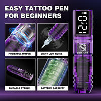 Fabricant de stylos à tatouer sans fil en gros, design portable, batterie haute capacité 1600 mAh pour les débutants et les artistes tatoueurs aspirants