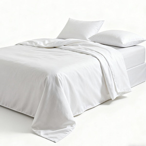 Parure de lit quatre pièces pour hôtel, 80 fils, drap blanc, <span class=keywords><strong>housse</strong></span> de couette, linge de maison, évacuation de l'humidité, respirant, toutes saisons - Product Image 1