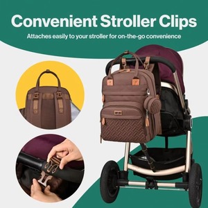 Échantillon gratuit Sac à langer grande capacité pour femme Sac à dos multifonctionnel pour bébé garçon ou fille - Product Image 5