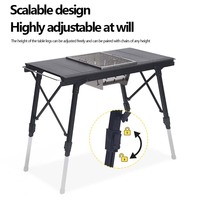 Vente en gros Table d'événement de pêche en plein air en aluminium de haute qualité de luxe IGT modulaire pliante portable pliable camping randonnée