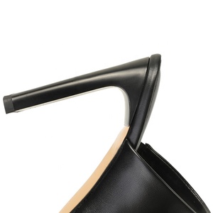 Sandali Donna Sexy con <span class=keywords><strong>Tacco</strong></span> Alto e Punta Quadrata, Neri, con Cinturino e Fibbia, Antiscivolo, Vendita all'Ingrosso - Product Image 5