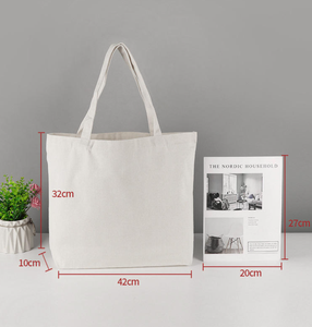 Sac fourre-tout en coton réutilisable, écologique, personnalisé avec logo imprimé, pour les courses quotidiennes - Product Image 2