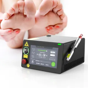 Class IV podiatry diode laser 980nm 1064nm for nail fungus / plantar fascitis / foot warts and onychomycosis therapy