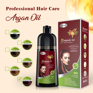Tinte para el Cabello 3 en 1 con Aceite de Argán, Marca Privada Personalizada, Color Permanente, Cubre las Raíces Grises, <span class=keywords><strong>Sin</strong></span> Amoníaco, 400 ml, Larga Duración - Product Image 3
