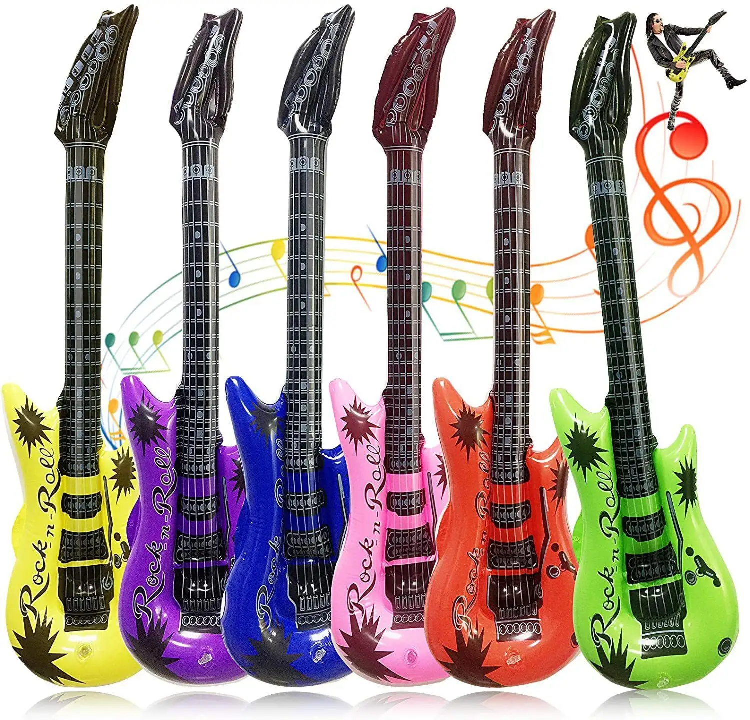 New design factory wholesale inflatable guitar toy party decoration toy for kids