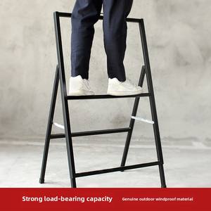 Support d'affiche en fer pliable Portable pour la publicité extérieure Panneau d'affichage promotionnel vertical au sol <span class=keywords><strong>Recrutement</strong></span> KT Board - Product Image 4