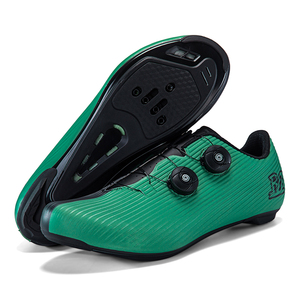 Chaussures de cyclisme sur route roses avec fermeture double Boa, compatibles avec les clips SPD, chaussures de vélo de course professionnelles avec clips - Product Image 3