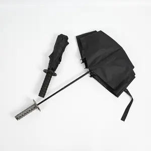 새로운 크리에이티브 삼중 자동 사무라이 검 우산, 로고 포함 맞춤 광고 우산