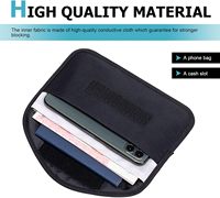 Groothandel Faraday-tas voor auto sleutelhanger signaalblokkering, universele signaalblokkerende draagtas voor telefoon, autosleutel, kaarten, veilige tas