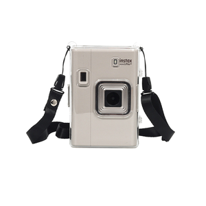 เคสป้องกันแบบใสเทรนด์2025สำหรับกล้อง Instax Mini-ฝาปิดโปร่งใสทนทานพร้อมสายรัดสีดำที่ปรับได้ - Product Image 3