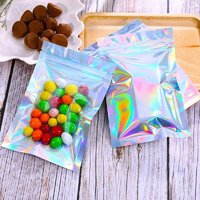Sacs en aluminium personnalisés avec logo OEM, résistants à l'humidité, à ouverture facile, de qualité alimentaire, scellés sur trois côtés, sous vide, pour collations et salades