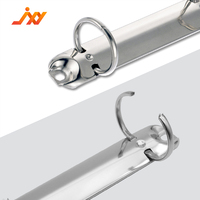 Clip Metálico de 2 Anillos para Carpetas de Hojas Sueltas, Clip de 2 Orificios en Forma de O, Clip de Encuadernación de Documentos A7, Clip de Papelería para Oficina