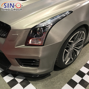 Film de protection de voiture en vinyle <span class=keywords><strong>chrom</strong></span>é gris foncé brossé électro-métallique, facile à installer, colle à faible viscosité initiale, rouleau complet - Product Image 3
