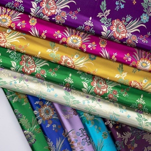 Giá Tốt Nhất Sang Trọng Chất Lượng Đầy Màu Sắc Sợi Nhuộm Hoa Jacquard Thổ Cẩm Vải 100% Polyester Cho Cô Gái Và Chàng Trai Kỳ Nghỉ Bọc - Product Image 1