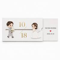 Tarjetas de Invitación Personalizadas con Diseño Deslizante para Bodas y Eventos, Invitaciones para Reuniones de Matrimonio y Funciones Formales