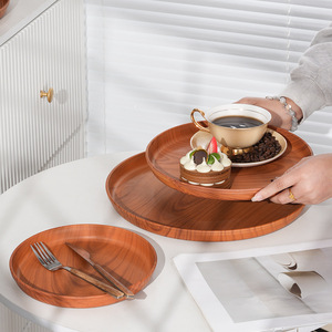 Plateau à thé, plateau à eau pour la maison, plateau circulaire pour hôtel, restaurant, <span class=keywords><strong>barbecue</strong></span>, pour un usage domestique - Product Image 4