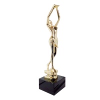 Personnalisé Antique Moderne Laiton Bronze Métal Danseur Trophée Poli Prix Statue Femme Dame pour Ballet Compétition Logo Personnalisé