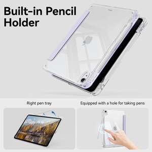 Kenke gran oferta Y Fold Auto Sleep Wake Soft Edge Clear Tablet funda con portalápices derecho para iPad Air456 10,9 pulgadas - Product Image 3