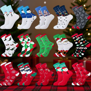 Calcetines divertidos de punto de algodón cálidos para invierno, regalos navideños, 15 pares - Product Image 2