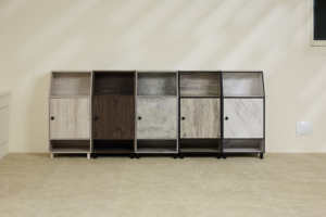 Gabinete de almacenamiento de tablero de partículas moderno, 2 compartimentos, 1 cajón, suministro directo de fábrica, varios colores para el hogar, sala de estar - Product Image 5