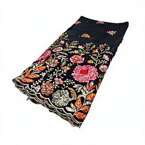 Tela Premium Fendy, Georgette Sin Tejer con Cuentas, Estampado Floral, para Prendas de Niños y Niñas, Peso Medio, Bordado, Accesorios para Bodas - Product Image 1