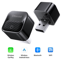 Adaptateur sans fil Ottocast 2-en-1 CarPlay Android Auto, mini dongle filaire vers sans fil, WiFi 6 BT 5.4, garantie 1 an