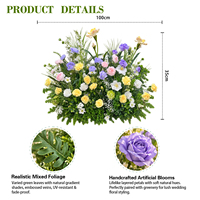 Vente en gros de compositions florales artificielles pour centre de table, décoration de mariage, arrangement pour la maison et l'hôtel