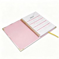 Impression de planificateur personnalisé à couverture rigide, reliure à double spirale, organiseur quotidien, carnet de notes, planificateur hebdomadaire