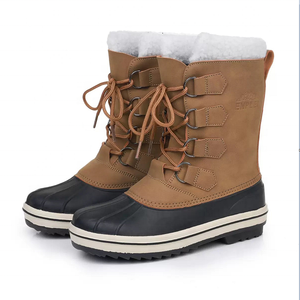 YL3732 Botas de Invierno para Mujer, con Plataforma, Forradas de Piel Sintética, Impermeables, Antideslizantes, a Media Pantorrilla, Botas de Nieve - Product Image 3