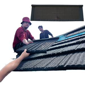 Tejas <span class=keywords><strong>Solares</strong></span> Ligeras, Paneles BIPV para Techos de Viviendas Residenciales Modernas - Product Image 2