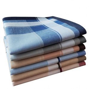 Mouchoirs en satin rayé 40 cm, style ancien, en coton artisanal, haute densité, pour hommes et personnes âgées, esprit nostalgique - Product Image 2