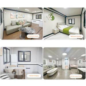 Maison préfabriquée en conteneur détachable décorée clé en main avec un design de toit en forme de château, petite maison, maisons modulaires, appartement pour grand-mère - Product Image 4