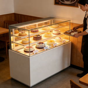 <span class=keywords><strong>Vitrine</strong></span> à gâteaux réfrigérée commerciale, <span class=keywords><strong>vitrine</strong></span> à pâtisserie, réfrigérateur de présentation pour <span class=keywords><strong>boulangerie</strong></span>, <span class=keywords><strong>vitrine</strong></span> à gâteaux <span class=keywords><strong>pas</strong></span> chère - Product Image 3