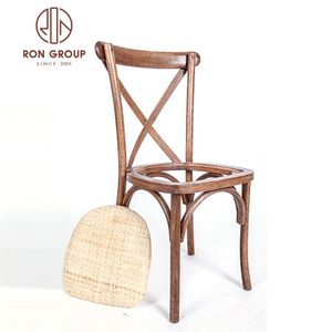 Produttore all'ingrosso banchetto evento festa di nozze <span class=keywords><strong>Crossback</strong></span> X sedia in legno massello impilabile rovere cross back sedie da pranzo in legno - Product Image 4