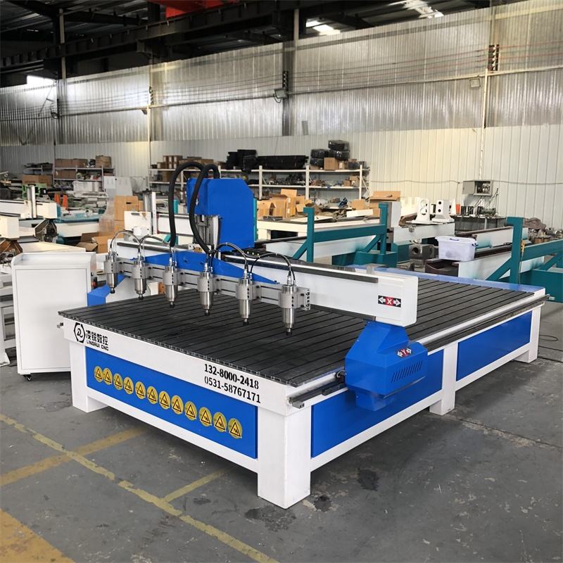 Multi Spindle Multi Head Six Spindle Cnc Wood Router Machine for Wood ...