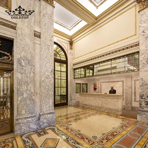 Dalles de marbre polies modernes Goldtop Arabescato Grigio Rosa, grandes dalles imperméables pour les murs et sols des hôtels et chambres de luxe - Product Image 3