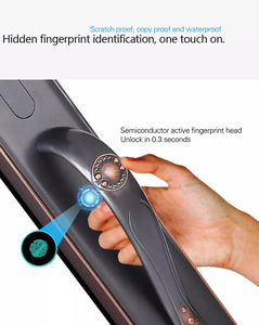 Tuya ตัวล็อกแบบมีแอปพลิเคชั่น WiFi ควบคุมด้วยรีโมต, ตัวล็อคประตูบ้านอัจฉริยะวิลล่าหรูอัจฉริยะกล้องหลักตัวล็อคแบบสแกนลายนิ้วมือระบบอิเล็กทรอนิกส์ - Product Image 4