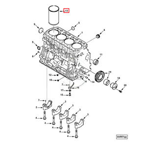 Juego de camisas de cilindro STD para Cummins A2300 A2300T 4900214 - Product Image 5