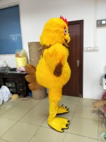Costume de mascotte de coq brun de dessin animé, drôle, pour adulte, design personnalisé, en peluche, pour Noël, en vente