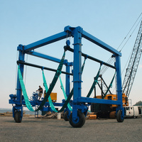 Grue de levage de yacht flexible et personnalisable de 30 tonnes avec élingue souple et rayon d'action pour bateaux de pêche